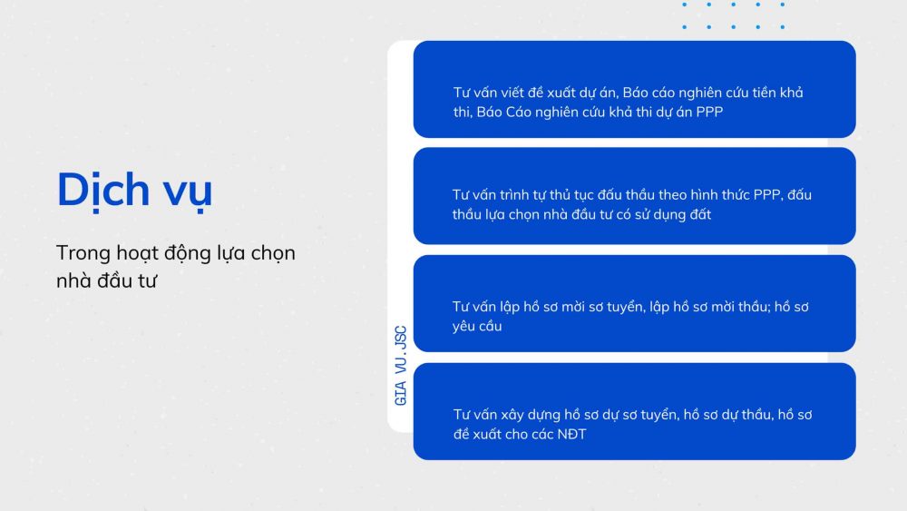 Tư vấn lựa chọn nhà đầu tư (2)